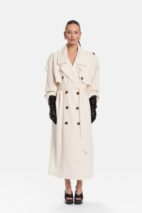 PŁASZCZ ARLO ECRU (CLASSIC)