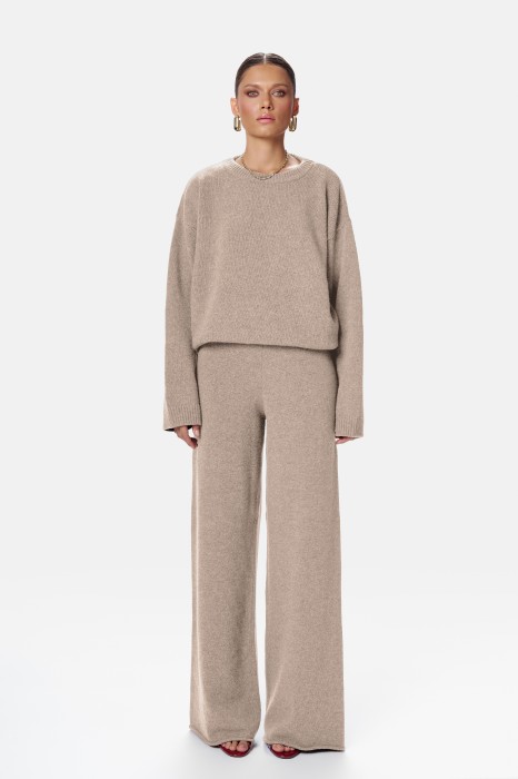 SPODNIE PAIGE BEIGE